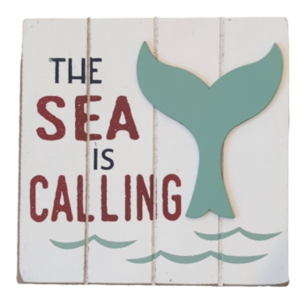 Coastal Beach Décor Set – Hanging & Standing Signs 5 Piece Wooden - Picture 5 of 6
